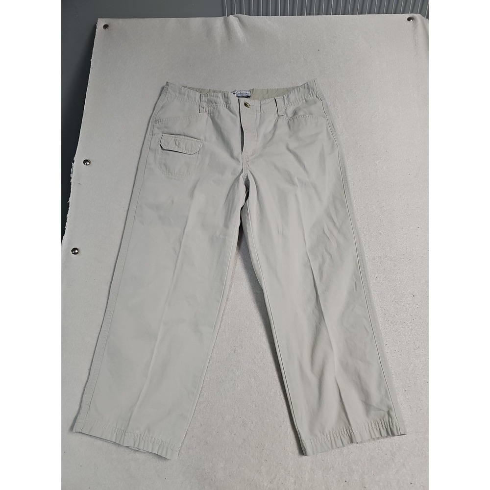 Columbia Sportswear Pants Womens 10 Regular Khaki Cotton Relax Athletic Outdoor